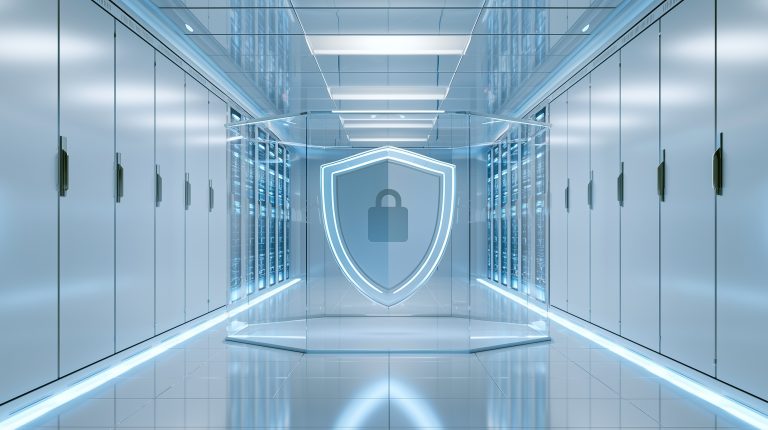 Secure data center server corridor